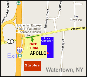1256 Arsenal St., Price Chopper Plaza.  Exit 45 off I-81